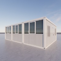 Maisons mobiles modernes en acier de 20 pieds, abris modulaires, maisons conteneurs d'hôtel préfabriquées à 2, 3 ou 4 chambres avec toilettes