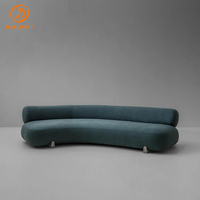 Canapé d'angle en tissu de lin nordique moderne, cadre en bois massif de frêne, ensemble de canapés modulaires pour salon, canapé sectionnel de luxe