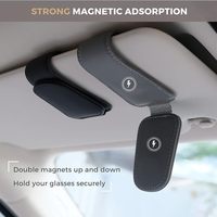 Pare-soleil magnétique multifonctionnel en cuir PU Micora, protection UV universelle, pare-soleil de voiture, accessoires intérieurs de voiture, vente en gros