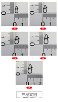 10 pièces/sac 50 pièces/boîte en acier inoxydable gourde Snap sécurité rapide Clip goupille de verrouillage forte traction Anti-corrosion pêche leurre plates-formes connecteur