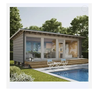Maison de conteneur commerciale préfabriquée en acier de 20 pieds et 40 pieds à installation rapide pour l'espace extérieur pour l'utilisation de la boutique d'hôtel Villa Capsule