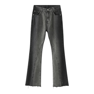 【1回着用のみ】Gradient Dye Flare Jeans black 1回着用のみ】Gradient Dye Flare Jeans black Flared High Rise Jeans