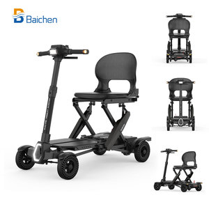 Scooter de voyage <span class=keywords><strong>tout</strong></span>-<span class=keywords><strong>terrain</strong></span> pour adultes, best-seller, pliable, portable, scooter de mobilité à 4 roues avec siège - Product Image 1