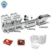 Machine d'étiquetage automatique SKILT haute vitesse pour boîtes à œufs, avec alimentation multi-canaux et dispositif de collecte et d'empilage automatique