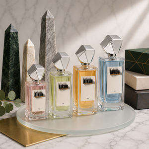 Aikun - Diseñador de Exhibidores Promocionales para Minoristas, Eau de Parfum con Tapa Geométrica, Botella de Perfume de Vidrio para Marca de Fragancias Moderna, OEM ODM - Product Image 2