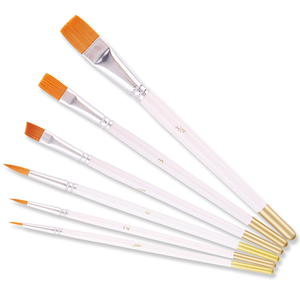 Bview Art pennelli per artisti con punta Fine pennelli per artisti/acquerello/olio/Gouache 6 pezzi pennelli per pittura acrilica in Nylon - Product Image 1