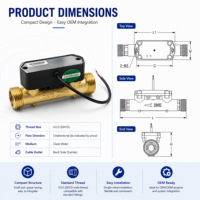 Tai'an Xinhaitai TTL Communication DN15-DN25 corps en laiton ultrasons Intelligent compteur d'eau débitmètre système de détection