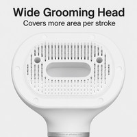 Aspirateur de toilettage intelligent pour animaux de compagnie avec peigne à billes rondes pour massage de la peau, adapté aux petites et grandes races, livraison directe d'usine