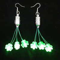 Boucles d'oreilles Saint Patrick à LED clignotantes pour fête et événement, directement de l'usine, idéales pour le festival irlandais