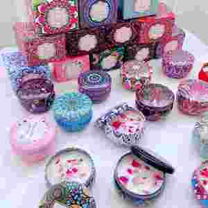 Bougie parfumée longue durée, bougies artisanales colorées, bougies parfumées pour mariage - Product Image 2