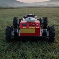 Harga Pabrik Robot Pemotong Rumput Lonxin Nirkabel, Mesin Pemotong Rumput Roda Berat untuk Pertanian