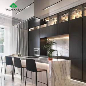 ארון מטבח נייד חכם של TUZHI CASA מסין, אי מטבח עם משטח למינציה, מגירות, סל, עיצוב מודולרי עמיד למים - Product Image 3