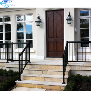 Hợp kim nhôm tùy chỉnh cầu thang ban công lan can laser cắt lan can cho ban công sơn tĩnh điện nhôm lan can sàn kính lan can - Product Image 6