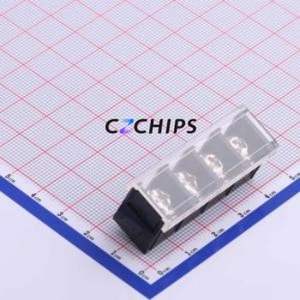 KF48S-9.5-4P Barrier Terminal Block Through hole Component (THT),P=9.5mm Connector With Cover Plate 9.5mm 1x4P Straight Pin - Product Image 1