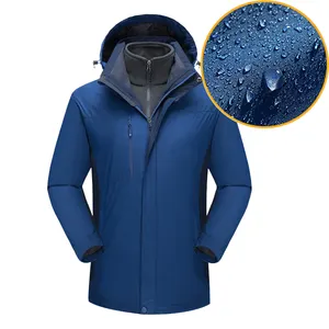 Kalte Winter Fleece jacke für Männer Wasserdicht mit innerem warmem Futter 3 in 1