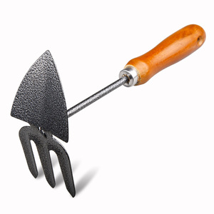 Ensemble d'outils de désherbage en acier au carbone personnalisable avec manche en bois pour le jardinage et la transplantation, compatible OEM - Product Image 2