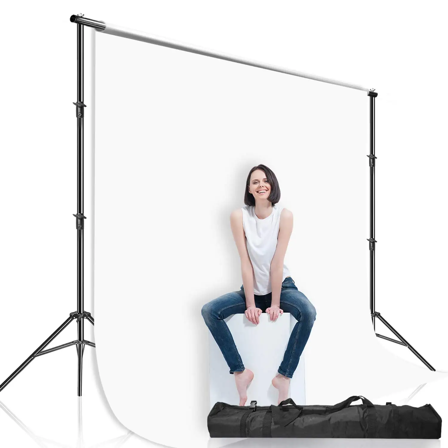 Nhà máy trực tiếp giá có thể gập lại nhiếp ảnh khung backdrop đứng cho photo studio với chứng khoán nhiều