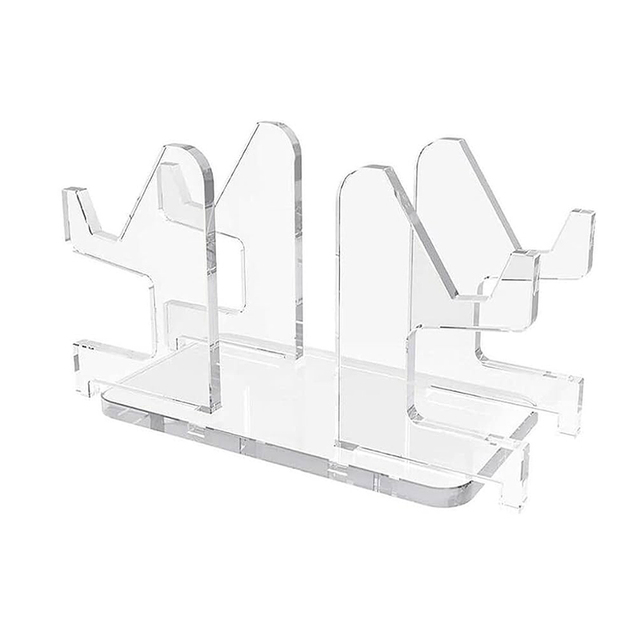 Perspex Game Controller Holder Game Handle Stand Display Desktop Crystal Acrylic Gaming Accessories Dual Rack