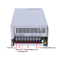 SZMW S-600-12V50A Alimentation à découpage à courant élevé, PFC actif et fonction parallèle CE RoHS pour découpeuse laser moyenne, AGV et grands systèmes de sécurité