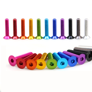 Vis à tête fraisée hexagonale M2-M10 en aluminium anodisé coloré 6061/6063/7075 - Certifiées ISO9001 - Product Image 2