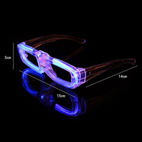 Lunettes néon LED lumineuses en plastique pour fêtes d'adultes - Prix d'usine