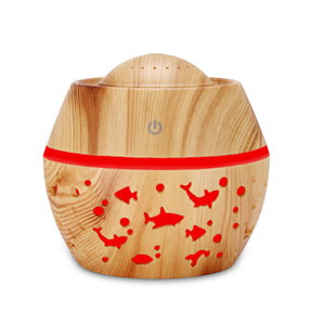 Mini humidificateur USB effet bois 0,5L avec lumière LED 7 couleurs pour usage domestique - Product Image 2