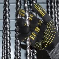 Gants de travail confortables et respirants en nylon et spandex 15G, enduits de nitrile micro-mousse, respirants, sans couture, antidérapants, de sécurité