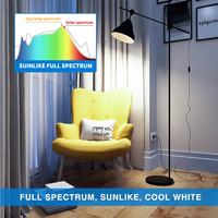 Ampoule LED à spectre complet semblable au soleil, protection oculaire sûre pour la thérapie, lumière du jour 4000K 9W avec culot E26