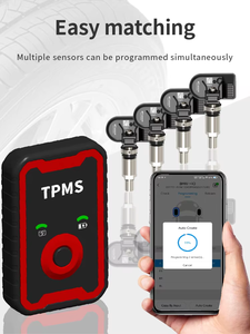 Kit de herramientas de programación Bluetooth <span class=keywords><strong>TPMS</strong></span> todo en uno | 1 programador + 4 sensores universales | Frecuencia dual | Ajuste 98% coches en el mercado - Product Image 2