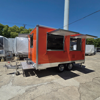 Remorque commerciale mobile avec cuisine complète, chariot alimentaire, camions de restauration d'occasion à vendre par le propriétaire