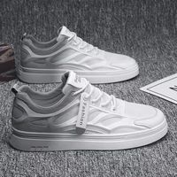 2025 nouveaux hommes chaussures de sport à la mode respirant maille mince décontracté tout match conception de tableau blanc à lacets EVA été déodorant Style