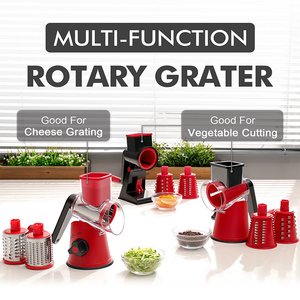 Râpe Rotative Manuelle Multifonctionnelle 2026 pour Légumes et Fromage avec Acier Inoxydable pour Cuisine Domestique - Product Image 4