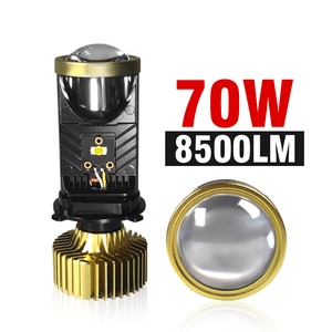 슈퍼 브라이트 프로젝터 LED 헤드라이트 렌즈 미니 H4 LED H7 레이저 헤드라이트 전구 바이 카 LED 프로젝터 렌즈 H4 미니 LED 렌즈 - Product Image 1