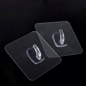 Transparent Strong Self Adhesive Stainless Steel Eco-Friendly Multifunction <b>Plastic</b> Door Wall Hangers <b>Hooks</b> for Garage - Product Image 1