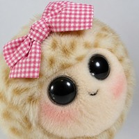 Peluche mignonne à pois avec nœud, jouet en peluche doux et brillant en vison synthétique, 13 cm, anti-stress à presser, cadeau pour filles et enfants