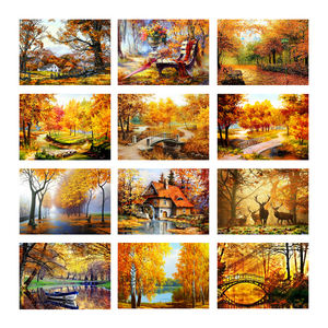 5D diamant pleine perceuse peinture Art diamant peinture <span class=keywords><strong>paysage</strong></span> Kit perceuses toile artisanat décoration de la maison <span class=keywords><strong>automne</strong></span> mur broderie adultes - Product Image 1