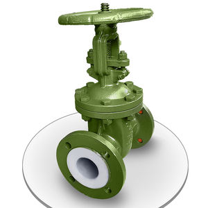 Vanne à vanne à bride entièrement doublée en acier moulé, acide fluoré, oxydant alcalin, résistance à la corrosion, <span class=keywords><strong>liste</strong></span> de prix - Product Image 3