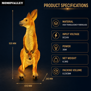 ประติมากรรมไฟ LED รูปจิงโจ้เชิงพาณิชย์ สำหรับ<span class=keywords><strong>สวน</strong></span><span class=keywords><strong>สัตว์</strong></span> ทัวร์กลางคืน <span class=keywords><strong>สวน</strong></span>พฤกษศาสตร์ โครงการขายส่ง รับสั่งทำตามแบบ - Product Image 2