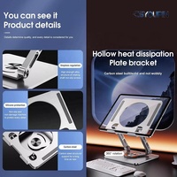 Support pliable pour tablette avec base rotative à 360°, support pour tablette et PC compatible avec iPad Pro/Air/Mini et plus encore