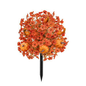 Mayorista: Arbusto artificial de simulación de tacto real, bola de flores naranja de otoño, <span class=keywords><strong>para</strong></span> exterior, balcón, jardinera, patio y paisajismo - Product Image 5