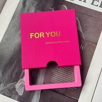Boîte d'emballage en papier tiroir personnalisée pour bijoux et bagues, avec logo de luxe estampé à chaud, vente en gros