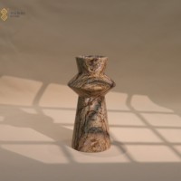 Vase à fleurs et bouteilles à thé en marbre doré à la française, design moderne fait à la main par YUSHI, pour la décoration de la maison, cadeaux
