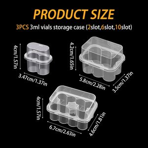 Boîtes d'emballage en plastique PP transparentes et épaisses de marque NOVISON pour flacons de 3 ml, étuis de stockage de peptides, logo personnalisé - Product Image 4