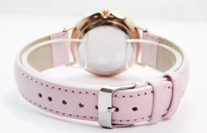 Stainless Steel case Applied Index <b>Watch</b> Genuine Leather Quartz Fashion Classic <b>Watch</b> for Women - Product Image 4
