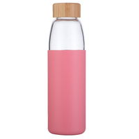 Bouteilles d'eau réutilisables en verre borosilicate de haute qualité, sans BPA, faites à la main, avec bouchon à vis, compatibles lave-vaisselle, 500 ml et 750 ml, cadeau pour la fête des mères