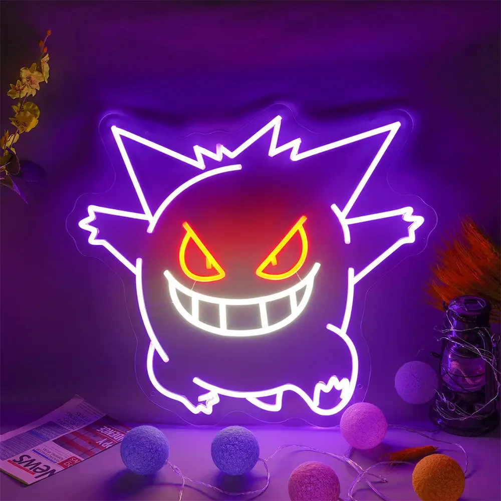 Trendy Baokemeng Gengar style neon lights suitable for bar parties