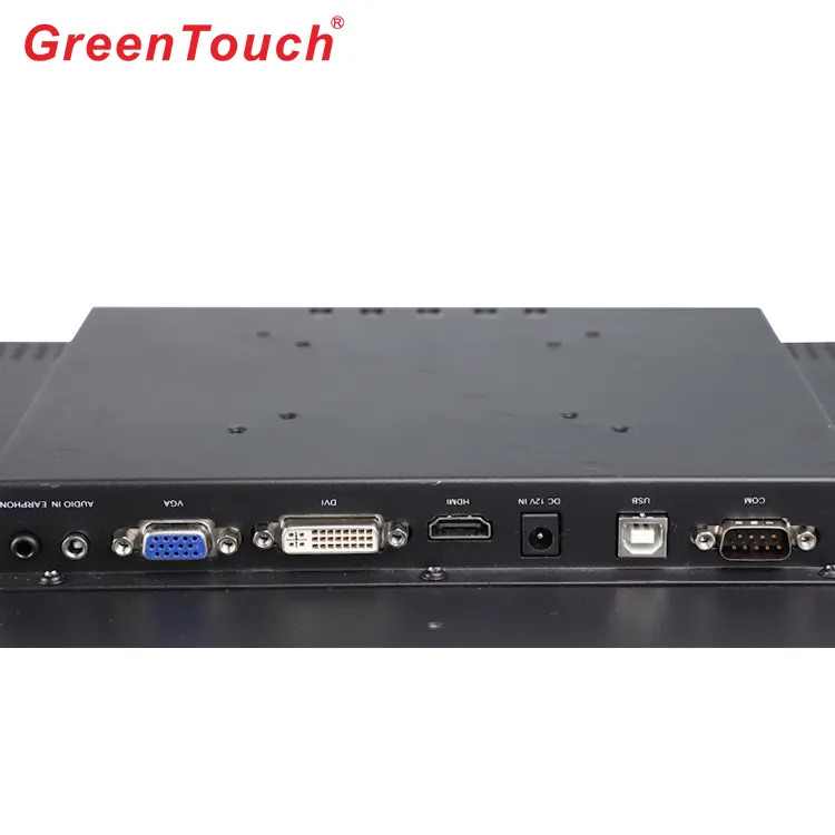 GreenTouch 15 inch embedded multi lcd open frame monitors touch with front IP65/IK08