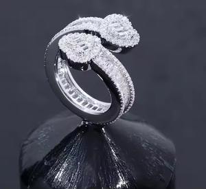 Customizable 925 Silver <b>Moissanite</b> Engagement Ring Classic Fine Bridal <b>Jewelry</b> for Women on Special Occasions - Product Image 2