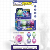 Balle anti-stress rotative et lisse pour soulager la pression – Jouet sensoriel élastique gyroscopique pour jeunes (plastique)
