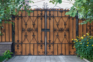 Portails en fer forgé résidentiels pour jardin, design élégant de portail principal, clôture de qualité supérieure, treillis et portails - Product Image 2